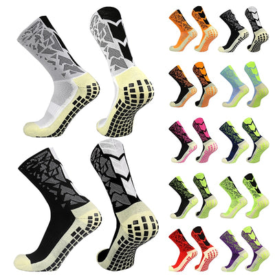 New 2022 Men Women Camouflage Arrow Soccer Socks Breathable Sports Silicone