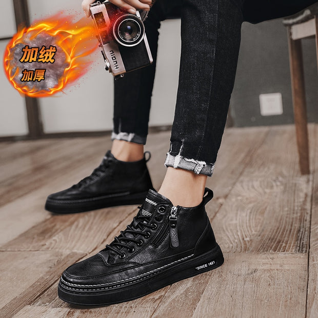 Men Boots Winter Cotton Shoes High-top Fashion Casual Shoes