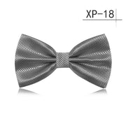 VEEKTIE Dark Green Grid Bow ties Emerald Color Cravat  For men