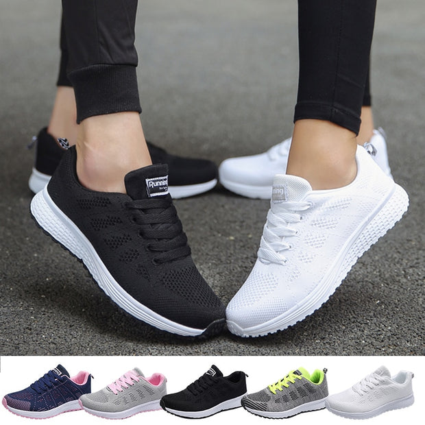 Fashion Woman Tennis Shoes Light Breathable Female Sport Shoes
