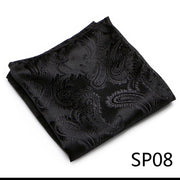 High Grade 2022 New Style Hot sale Silk Handkerchief Black Suit Accessories