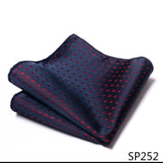 Classic 126 Many Color  Silk Pocket Square Male Brown Polka dot
