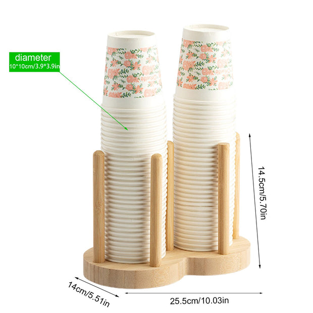 Disposable Cup Storage Holder Rack Shelf Water Tea Cups