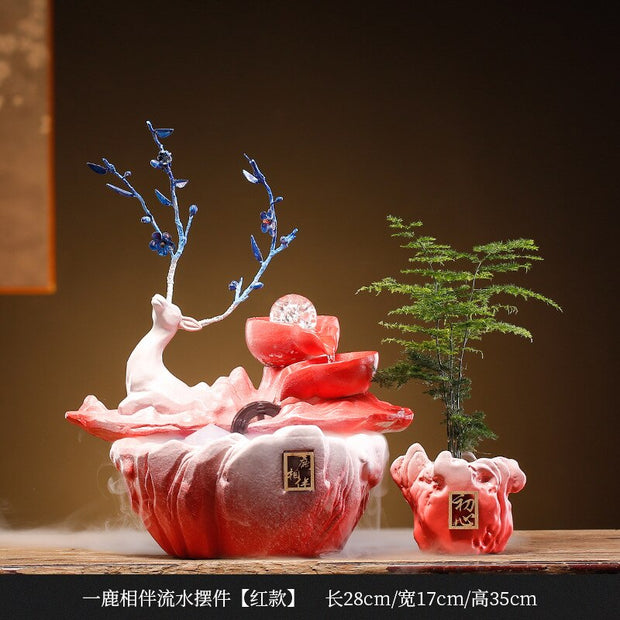 New Chinese-style Lucky and Wealth Flowing Water Ornament