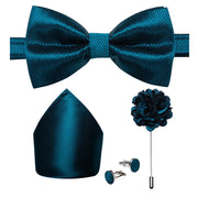 Wedding Bow Tie for Men Classic Red Pre-tied Bowtie Gift Set