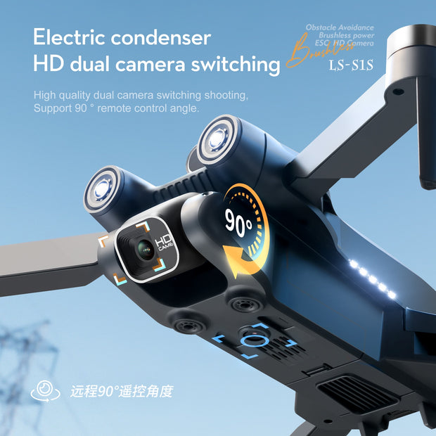 New S1S Mini Drone 4k Profesional 8K HD Camera Obstacle Avoidance