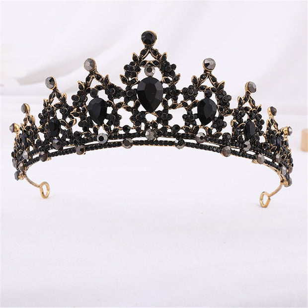 Quality Gold Colors Crystal Crown for Girls Small Tiaras Headdress Prom