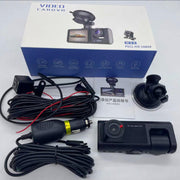 3 in 1 Car Driving Video Recorder Cycle Recording 2 Inch Dash Cam
