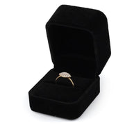 Jewelry Box New Black Flannel Stud Earrings Ring Pendant Bracelet Storage Box