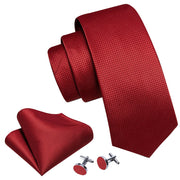 3PC Fashion Luxury Dark Floral 100% Silk Tie Gifts For Men Suit