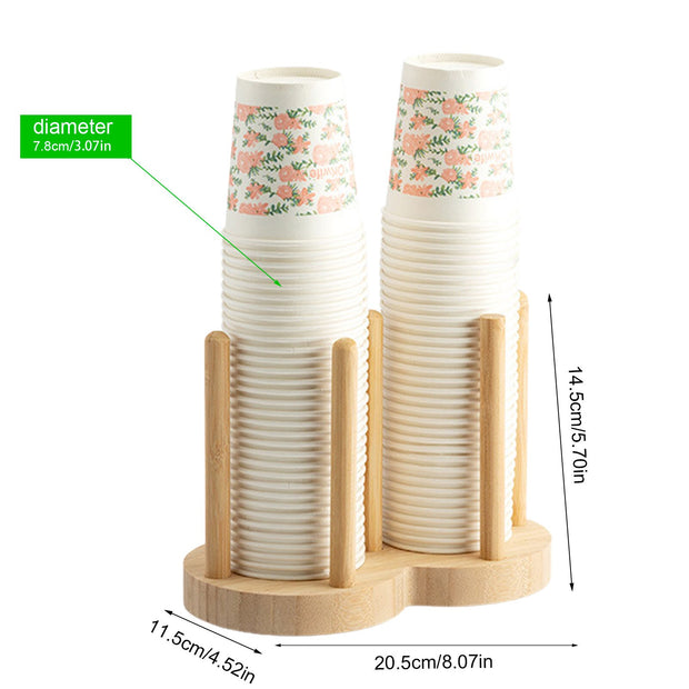 Disposable Cup Storage Holder Rack Shelf Water Tea Cups