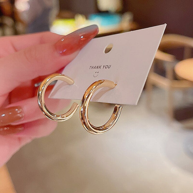 Exquisite Water Drop Star Bowknot Exaggerated Round Stud Earrings Women