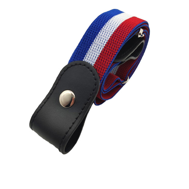 Buckle-Free Belt For Jean Pants Dresses No Buckle Stretch Elastic Waist Belt