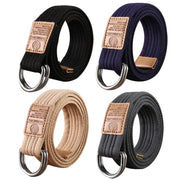 Unisex Canvas Belts Quick Release Tactical Fashion Double Loop Canvas Belt
