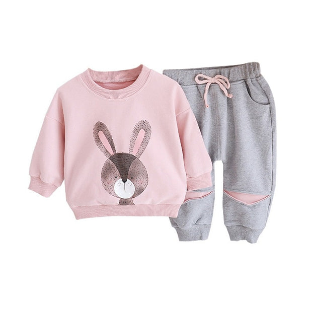 Girl Clothes Set Autumn Winter Baby Girl Outfit Tracksuit Kids Sweatshirt