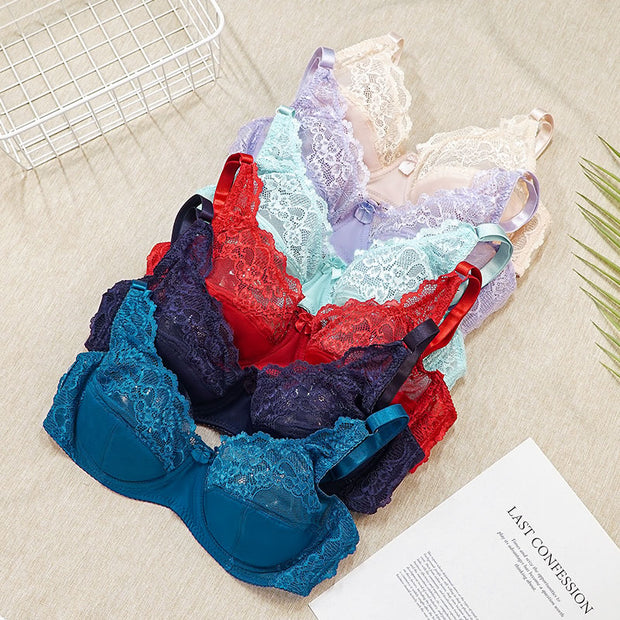 Women Bras Fashion Sexy Lace Bra Push Up Plus Size