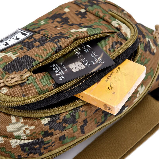 Men Waist Bag Pack Wallet Purse Casual Large Phone Belt Bag Pouch
