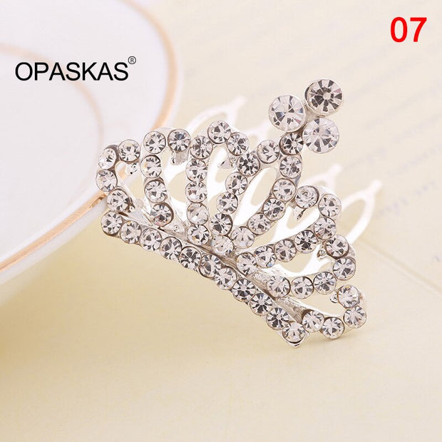 Mini Tiara Hair Combs Princess Crown Wedding Hair Accessories For Girls Fairy