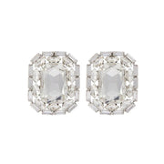 Stonefans Fashion Square Crystal Clip on Earrings Wedding for Women