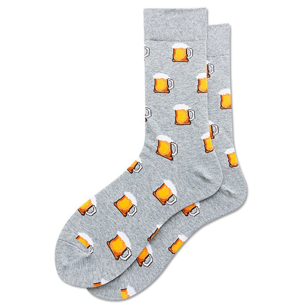 Fashion Art Harajuku Men‘s Socks Fruit Printed Happy Socks