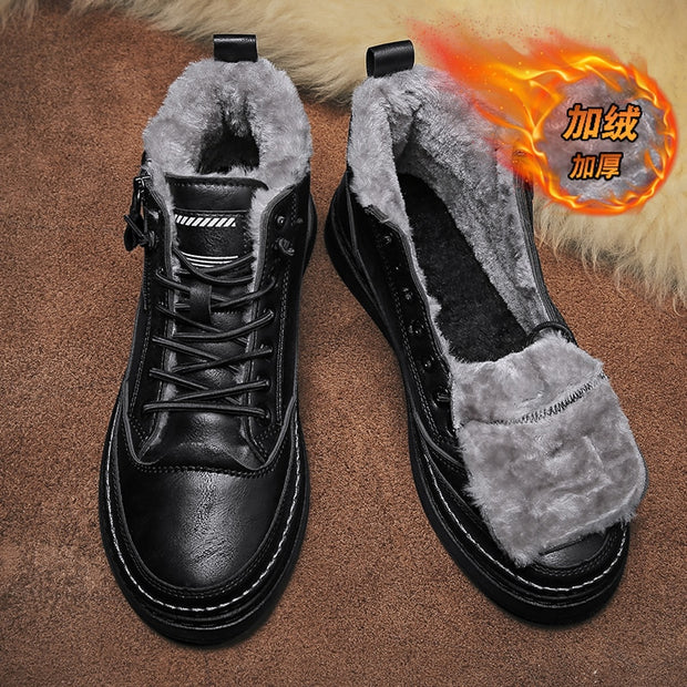 Men Boots Winter Cotton Shoes High-top Fashion Casual Shoes