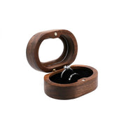 Retro Wedding Wooden Ring Box Necklace Ring Earrings Storage Box Wooden