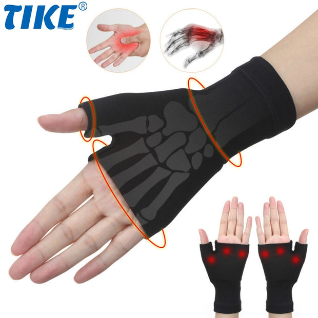 TIKE Arthritis Wrist Support Muscles Gloves Compression Sleeves for Sprains Joint Pain