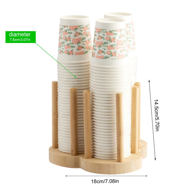 Disposable Cup Storage Holder Rack Shelf Water Tea Cups