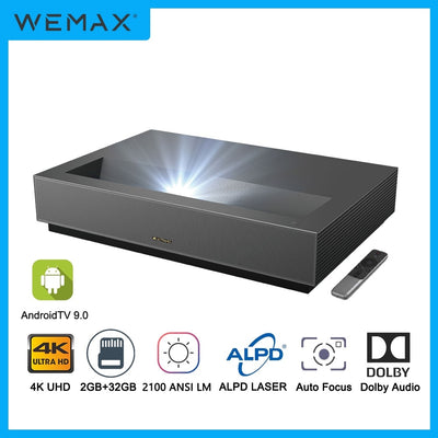 WEMAX Nova 4K Smart UHD Short Throw Laser Projector for Home Theater Projector