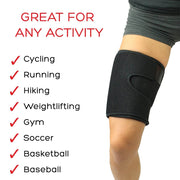 Thigh Brace, Hamstring Quad Wrap,Adjustable Compression Sleeve