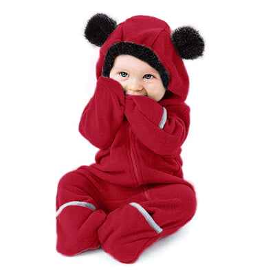 3 6 12 18 24 Months Winter Baby Romper Infant Boys Girs Jumpsuit
