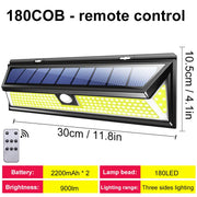 LED Solar Powerful Light Outdoor Motion Sensor Wall Light Waterproof
