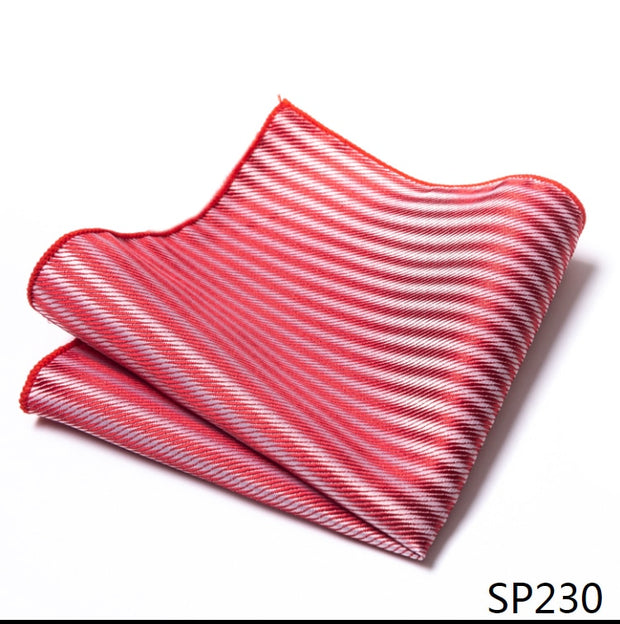 Classic 126 Many Color  Silk Pocket Square Male Brown Polka dot