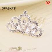 Mini Tiara Hair Combs Princess Crown Wedding Hair Accessories For Girls Fairy