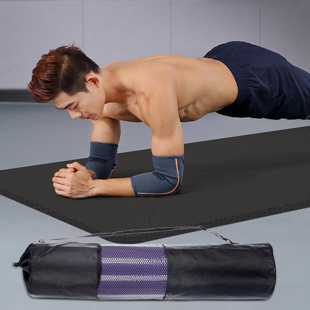 1 PCS Yoga Mat Bag Exercise Fitness Carrier Nylon Mesh Center Adjustable Strap