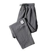 Male  Casual Loose Lace-up Cropped Pants Sporty Men Sweatpants Elastic Waist   for Party