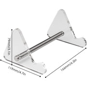 3 Tiers Display Keyboard Holder Transparent Acrylic Keyboard Stand for Computer