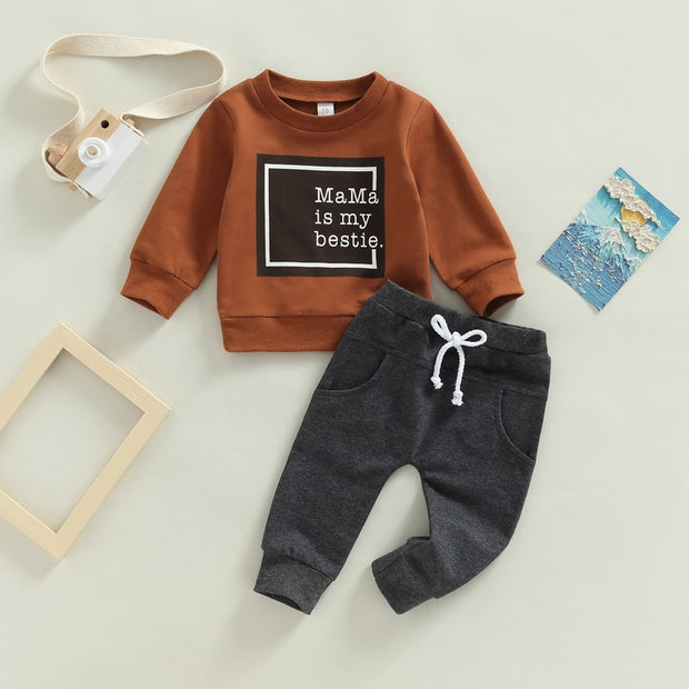 2022-10-07 Lioraitiin 0-3Years Toddler Baby Boy 2Pcs Autumn Clothing Set