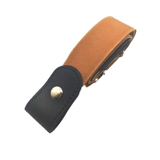 Buckle-Free Belt For Jean Pants Dresses No Buckle Stretch Elastic Waist Belt
