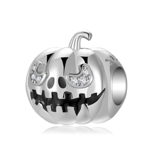 Halloween Theme Pendants Charms Evil Pumpkin Bat Skull 925 Sterling Silver