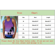 Music Note Tank Top For Men 3d Print Sleeveless Colorful Pattern Top