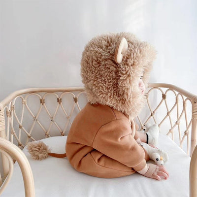 Cartoon Lion Baby Rompers Spring Baby Girl Clothes One Piece Jumpsuit