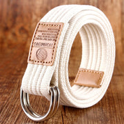 Unisex Canvas Belts Quick Release Tactical Fashion Double Loop Canvas Belt