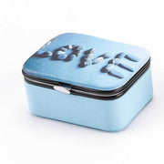 8*6*4.2 CM New Portable Jewelry Box With Mirror Earrings Necklace Ring Display