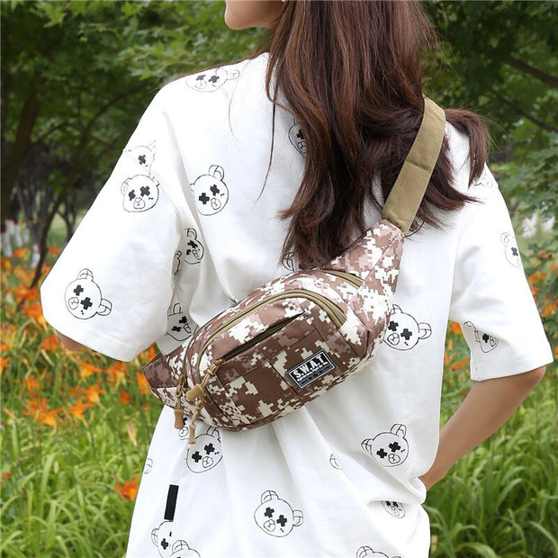 Men Waist Bag Pack Wallet Purse Casual Large Phone Belt Bag Pouch