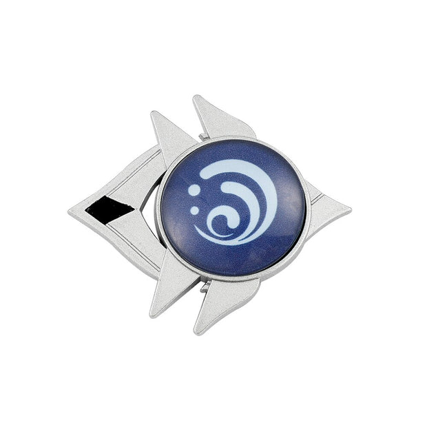 Genshin Impact Vision Luminous Pin Funny Badges for Backpack Jewellery