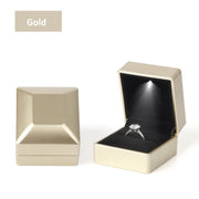 Luxury LED Light Proposal Engagement Ring Boxes Jewelry Gift Box