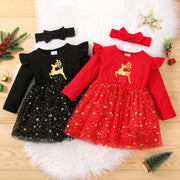 0-3 Years Christmas Dress Infant Newborn Baby Girls