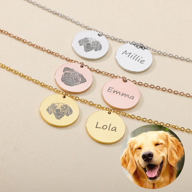 Custom Hand Painted Engraved Pet Photo Bracelets For Women Stainless Steel