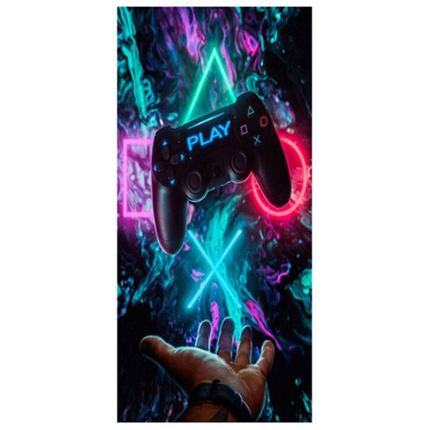 Graffiti Art Gamer Room Poster and Prints GAME Canvas